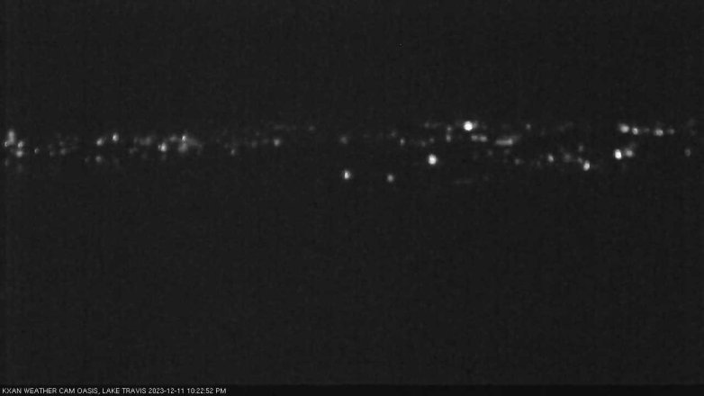 Lake Travis webcam, December 11, 2023 10:25 PM CT