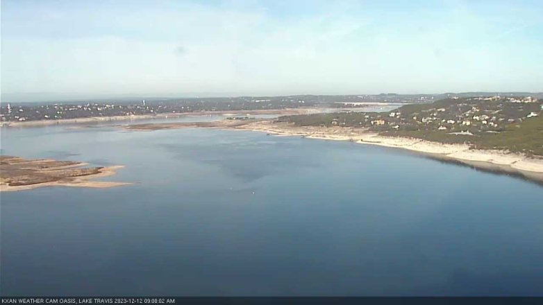 Lake Travis webcam, December 12, 2023 9:00 AM CT