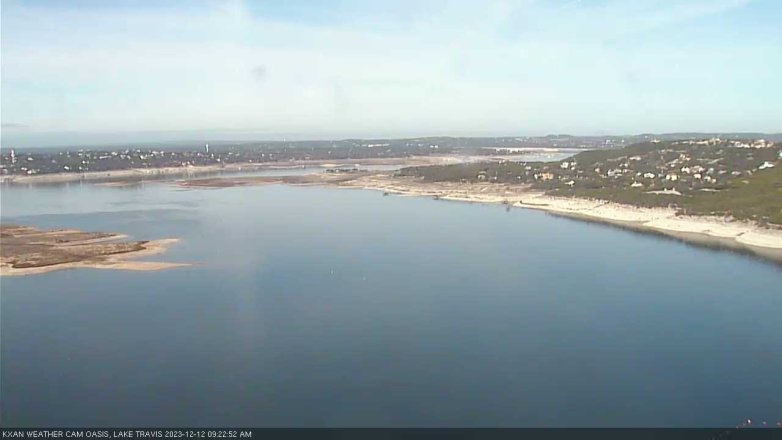 Lake Travis webcam, December 12, 2023 9:25 AM CT
