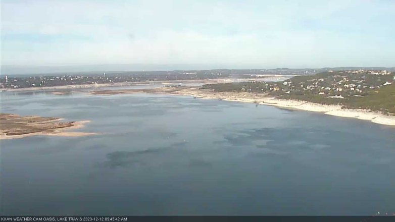 Lake Travis webcam, December 12, 2023 9:45 AM CT