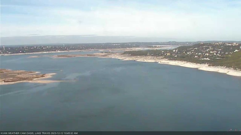 Lake Travis webcam, December 12, 2023 10:45 AM CT