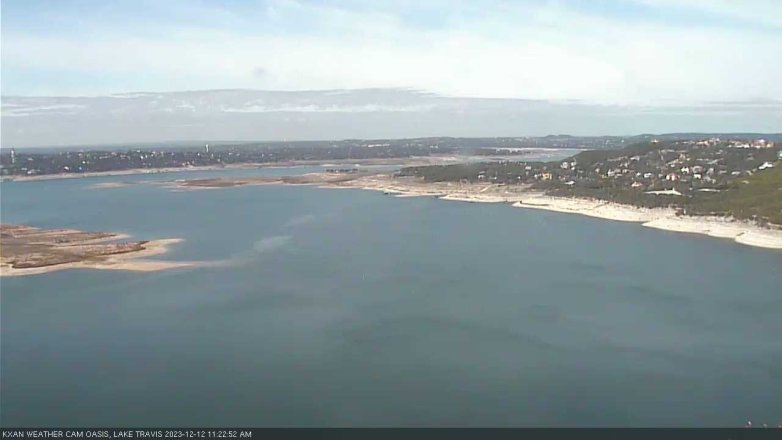 Lake Travis webcam, December 12, 2023 11:25 AM CT