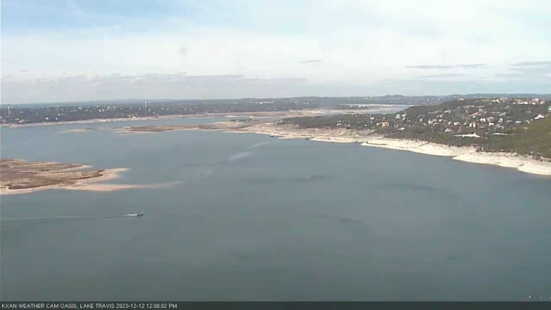 Lake Travis webcam, December 12, 2023 12:00 PM CT