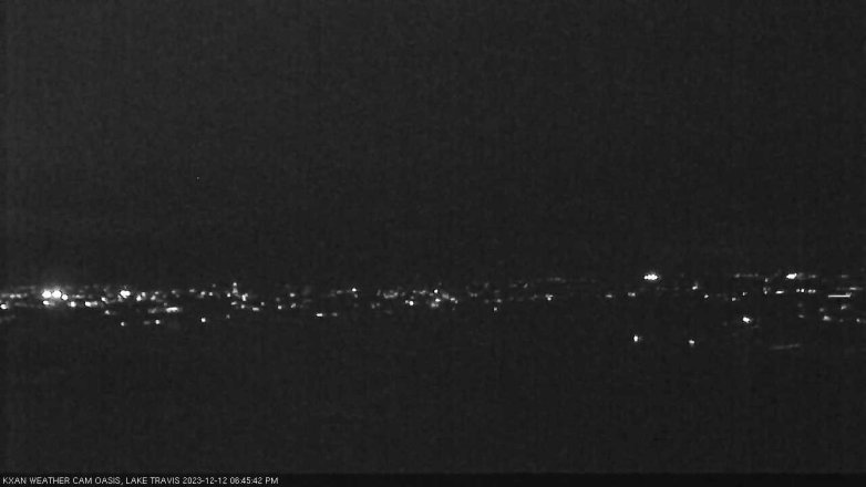 Lake Travis webcam, December 12, 2023 6:45 PM CT