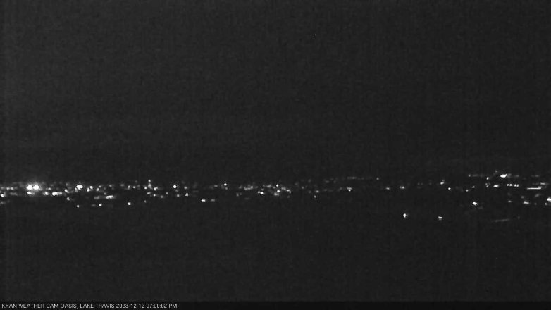 Lake Travis webcam, December 12, 2023 7:00 PM CT