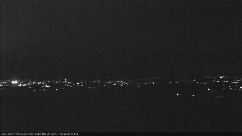 Lake Travis webcam, December 12, 2023 8:00 PM CT