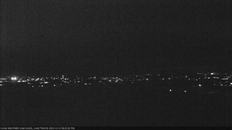 Lake Travis webcam, December 12, 2023 8:25 PM CT