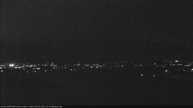 Lake Travis webcam, December 12, 2023 8:45 PM CT