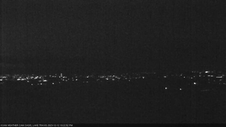 Lake Travis webcam, December 12, 2023 10:25 PM CT