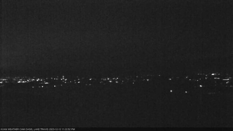 Lake Travis webcam, December 12, 2023 11:25 PM CT