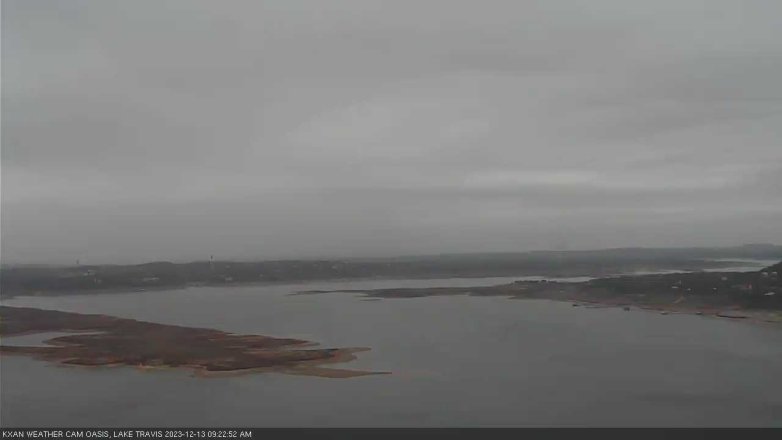 Lake Travis webcam, December 13, 2023 9:25 AM CT