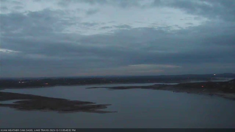 Lake Travis webcam, December 13, 2023 5:45 PM CT