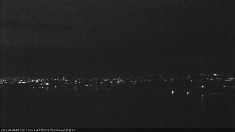 Lake Travis webcam, December 13, 2023 6:45 PM CT