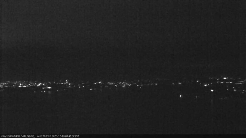 Lake Travis webcam, December 13, 2023 7:45 PM CT