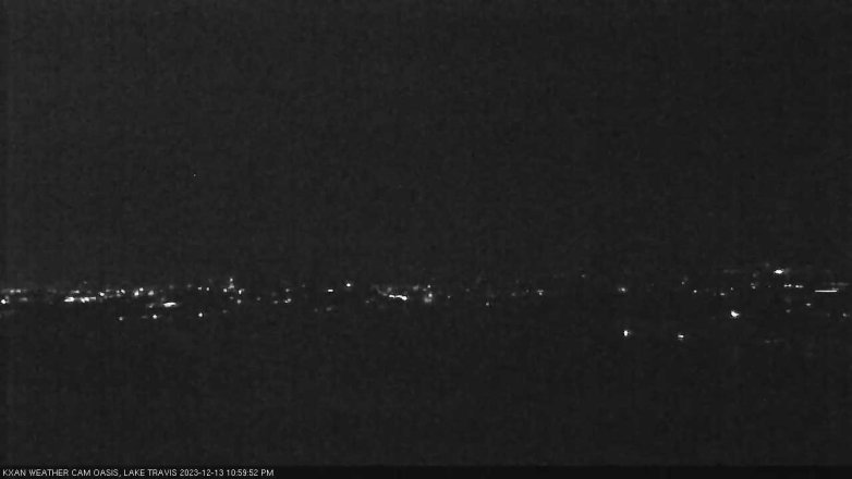 Lake Travis webcam, December 13, 2023 11:00 PM CT