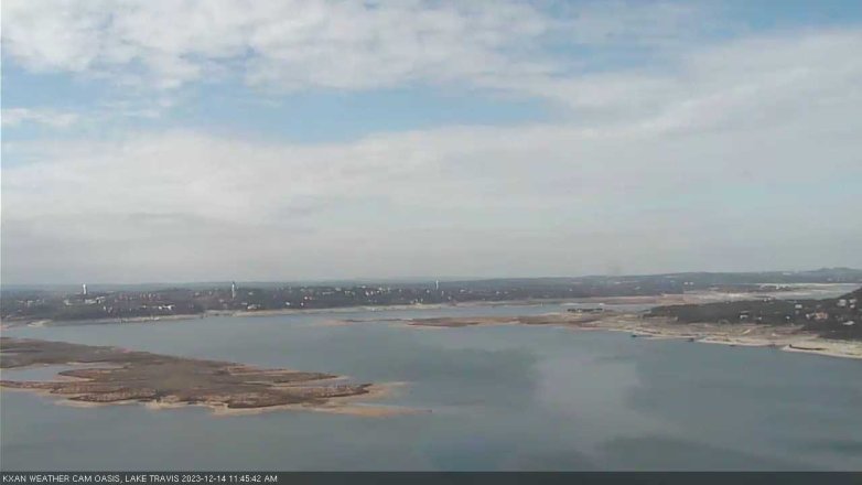 Lake Travis webcam, December 14, 2023 11:45 AM CT