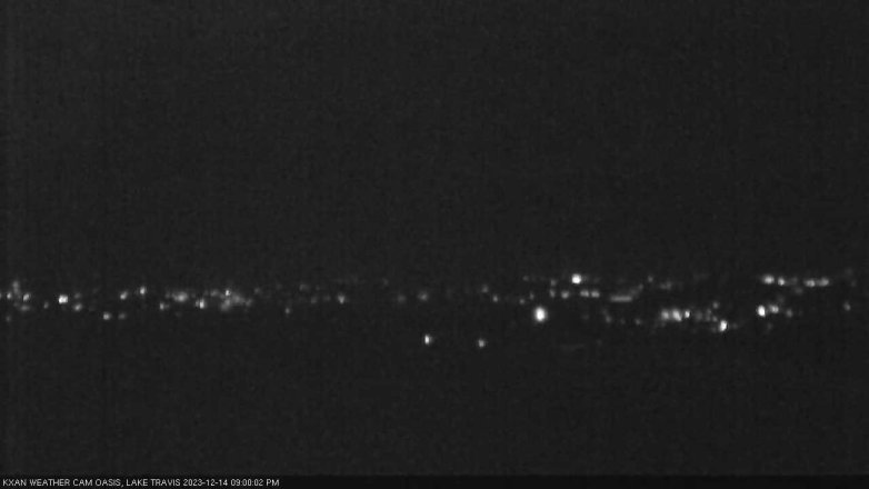 Lake Travis webcam, December 14, 2023 9:00 PM CT