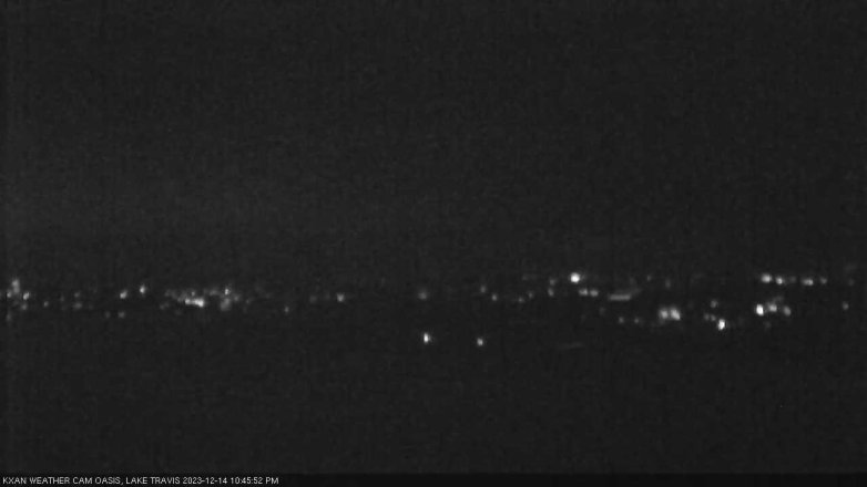 Lake Travis webcam, December 14, 2023 10:45 PM CT