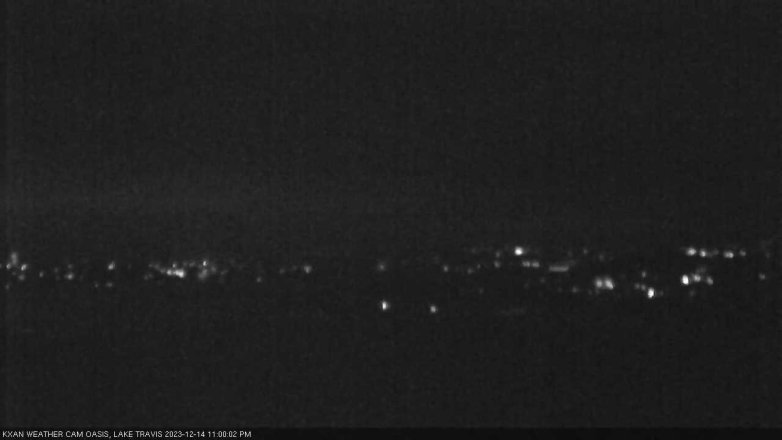Lake Travis webcam, December 14, 2023 11:00 PM CT