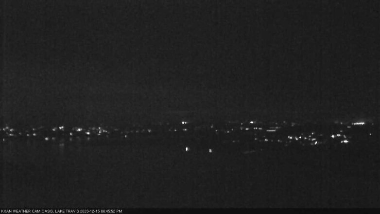 Lake Travis webcam, December 15, 2023 6:45 PM CT
