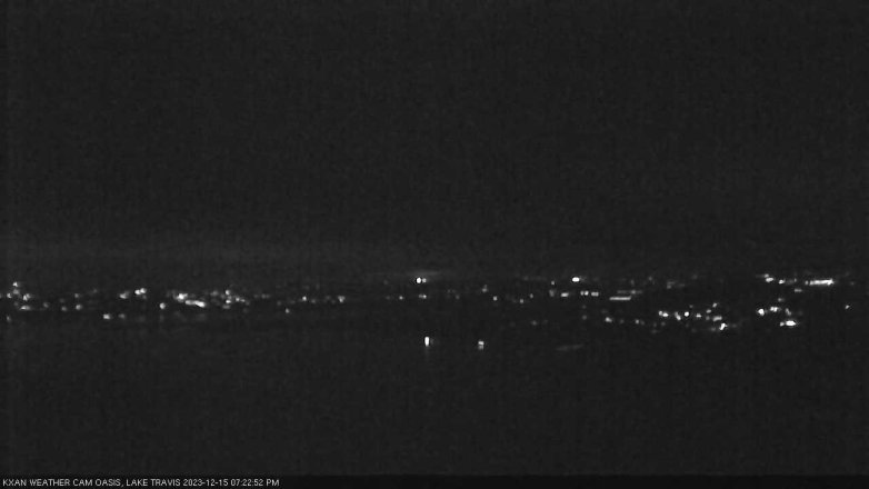 Lake Travis webcam, December 15, 2023 7:25 PM CT