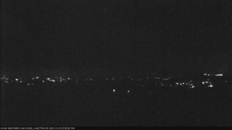 Lake Travis webcam, December 15, 2023 8:00 PM CT