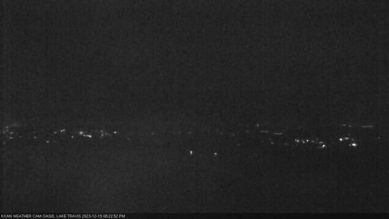 Lake Travis webcam, December 15, 2023 8:25 PM CT