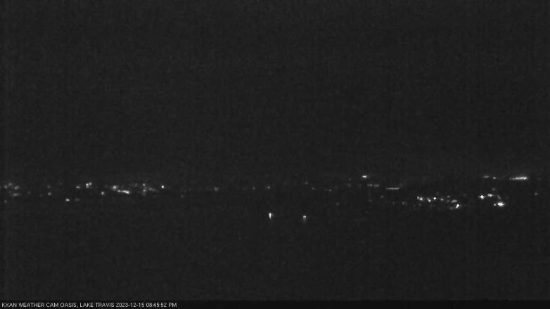 Lake Travis webcam, December 15, 2023 8:45 PM CT