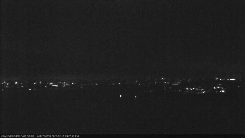 Lake Travis webcam, December 15, 2023 9:25 PM CT