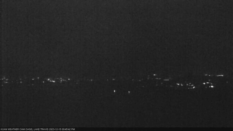 Lake Travis webcam, December 15, 2023 9:45 PM CT