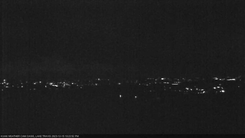 Lake Travis webcam, December 15, 2023 10:25 PM CT