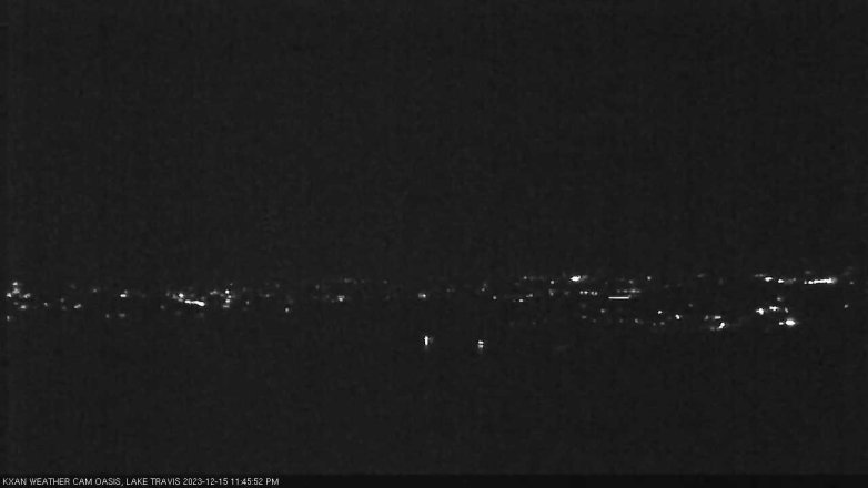 Lake Travis webcam, December 15, 2023 11:45 PM CT