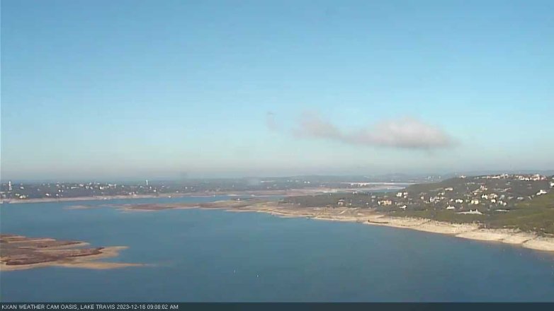 Lake Travis webcam, December 16, 2023 9:00 AM CT