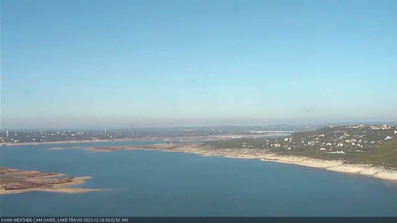 Lake Travis webcam, December 16, 2023 9:25 AM CT