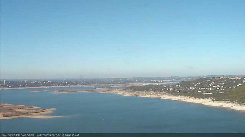 Lake Travis webcam, December 16, 2023 10:00 AM CT