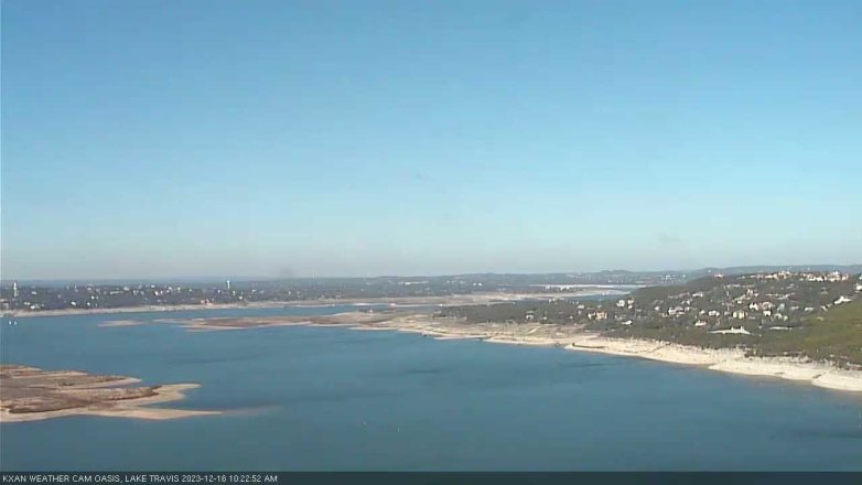 Lake Travis webcam, December 16, 2023 10:25 AM CT