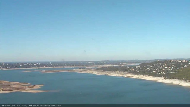 Lake Travis webcam, December 16, 2023 10:45 AM CT