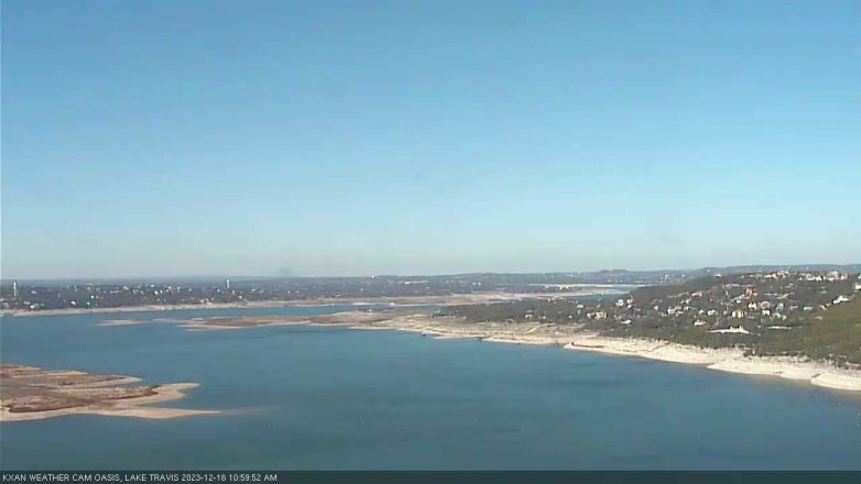 Lake Travis webcam, December 16, 2023 11:00 AM CT