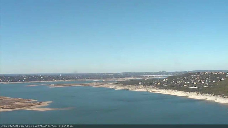 Lake Travis webcam, December 16, 2023 11:45 AM CT
