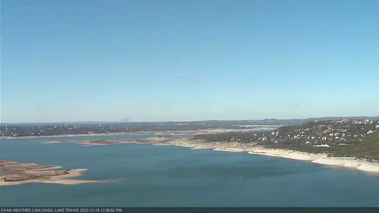 Lake Travis webcam, December 16, 2023 12:00 PM CT