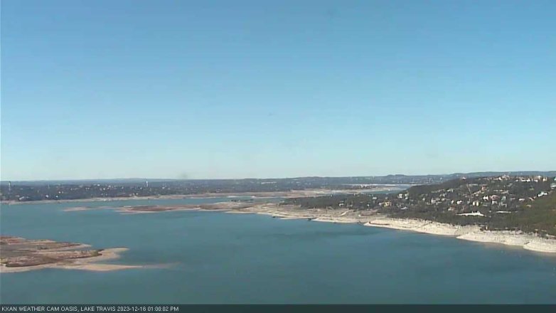 Lake Travis webcam, December 16, 2023 1:00 PM CT