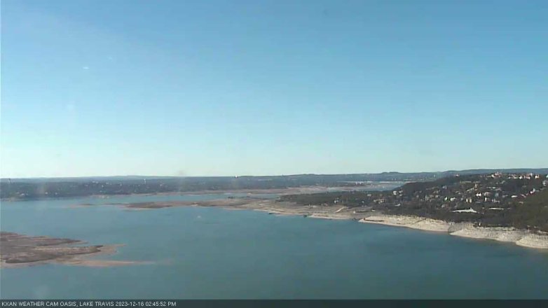 Lake Travis webcam, December 16, 2023 2:45 PM CT
