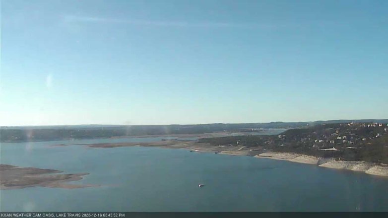 Lake Travis webcam, December 16, 2023 3:45 PM CT