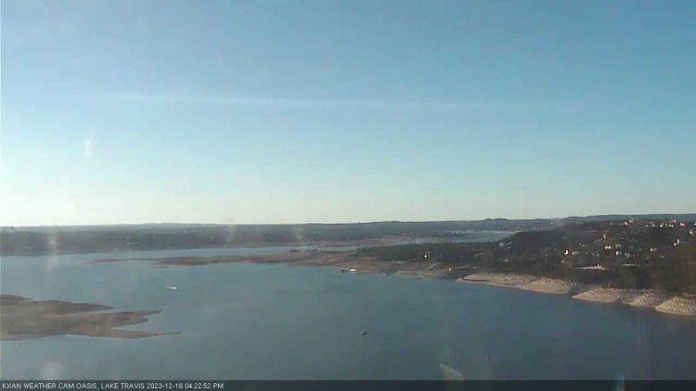 Lake Travis webcam, December 16, 2023 4:25 PM CT