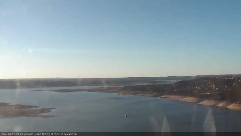 Lake Travis webcam, December 16, 2023 4:45 PM CT