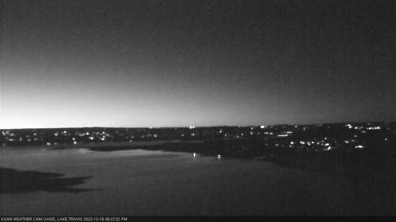 Lake Travis webcam, December 16, 2023 6:25 PM CT