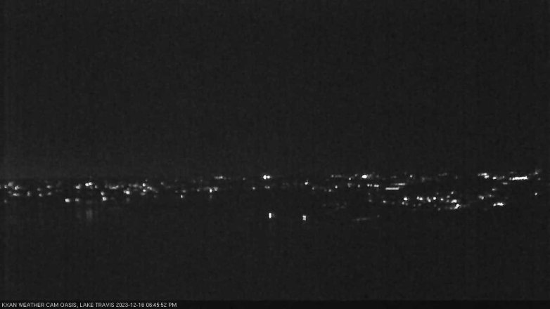Lake Travis webcam, December 16, 2023 6:45 PM CT