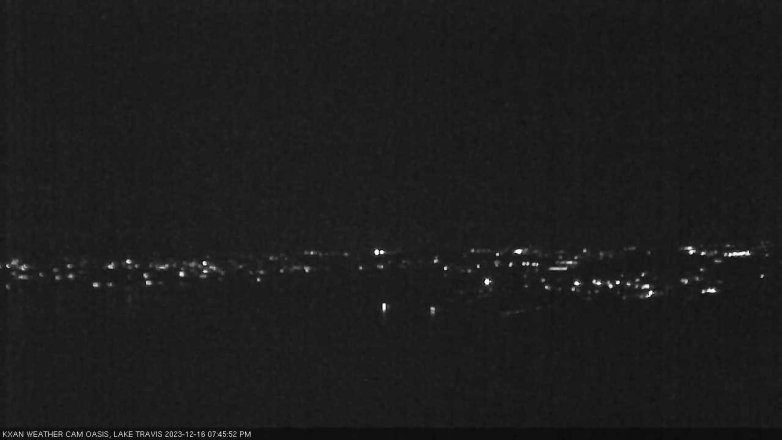 Lake Travis webcam, December 16, 2023 7:45 PM CT