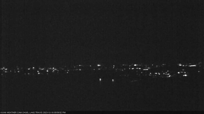 Lake Travis webcam, December 16, 2023 10:00 PM CT