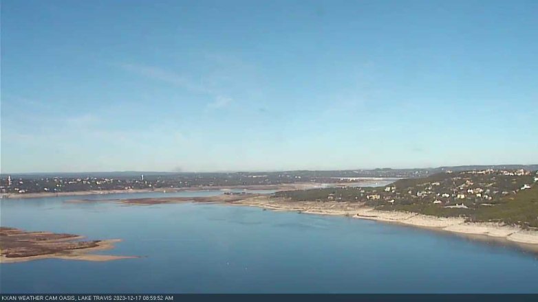 Lake Travis webcam, December 17, 2023 9:00 AM CT